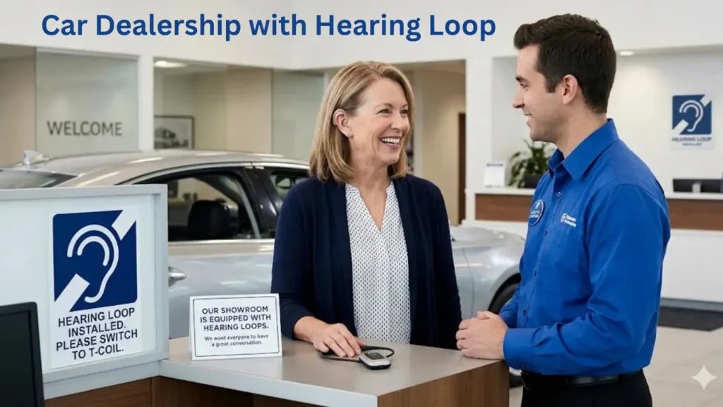 Car Dealership with Hearing Loop
