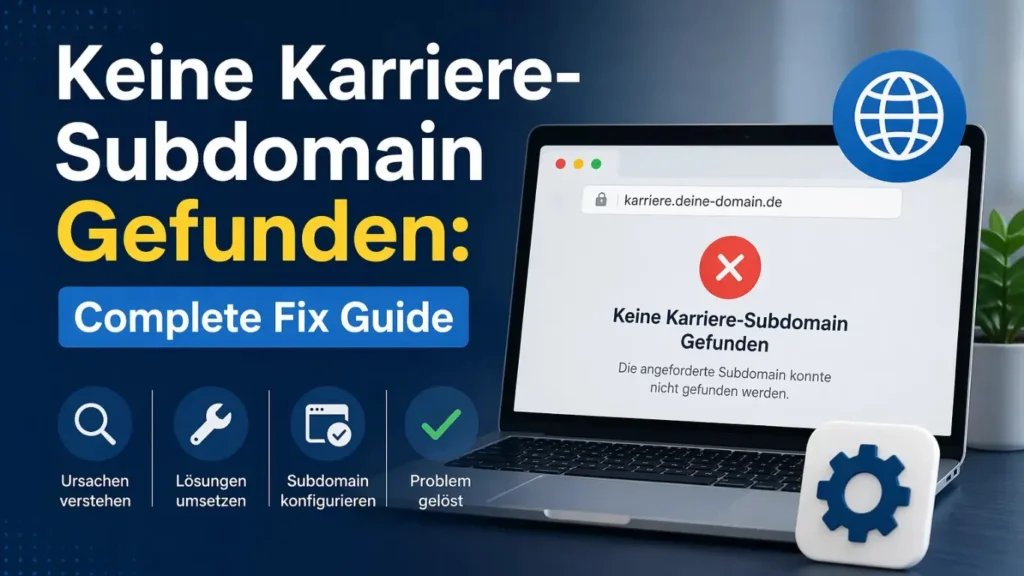 Keine Karriere-Subdomain Gefunden