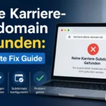 Keine Karriere-Subdomain Gefunden